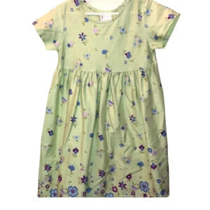 HANNA ANDERSSON EUC GIRLS DRESS TOP BOTTOMS SUMMER CASUAL GREEN SHIRT SIZE 5 110